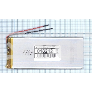 Аккумулятор Li-Pol (батарея) 3*50*125мм 2pin 3.7V/2800mAh