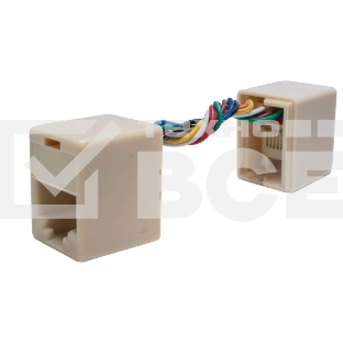 Соединитель проходной 8P8C (RJ-45) UTP Cat.5e