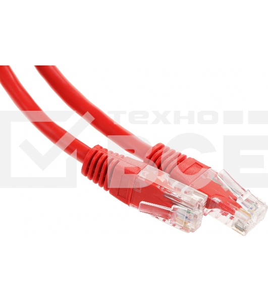 Патч-корд UTP Cablexpert кат.6, 1м, литой, многожильный (красный)