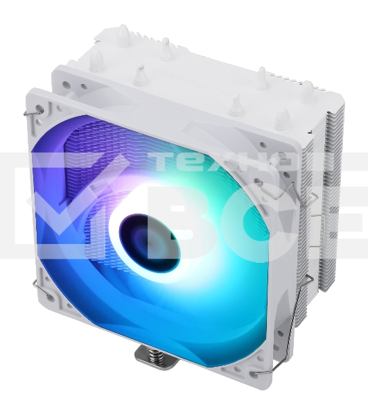 Кулер для процессора Thermalright Assassin X 120 Refined SE белый Argb (4-pin PWM, 148mm, Ni/Cu, 4x6mm, ARGB, 1x120mm, 66.17CFM, 25.6dBA, 1550RPM, S: 1200, 1700, 1851, 115X, AM4, AM5, white)