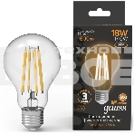 Лампа филам. Gauss Filament 18Вт цок.:E27 груша св.свеч.бел.теп. (упак.:10шт) (102902118), фото2