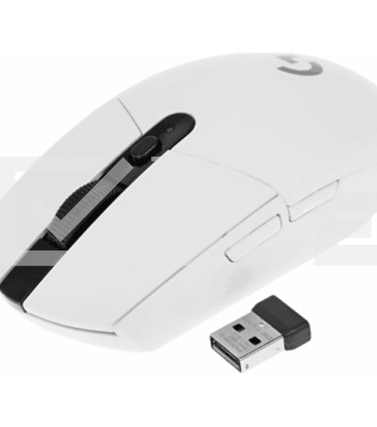 Мышь беспроводная Logitech G304 Lightspeed белый, 12000 dpi, радиоканал, USB, кнопки - 6