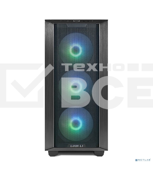 Компьютерный корпус Lian-Li Lancool III RGB черный без БП ATX 10x120мм 3x140мм 2xUSB 3.0 audio bott PSU