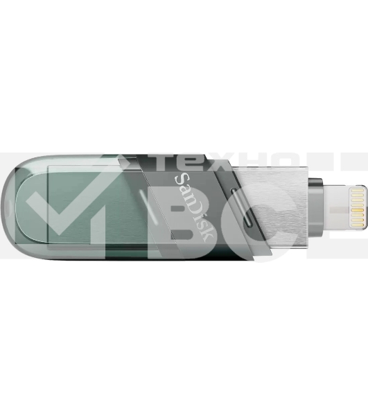 Флешка USB Sandisk 256Gb iXpand Flip SDIX90N-256G-GN6NE USB3.1 зеленый/серебристый