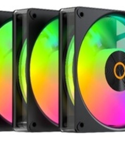 Вентилятор для корпуса Ocypus Gaммa F12 Elite BK ARGB REVERSE BLADE 3 IN 1, 120x120x25мм, 4-PIN PWM, 600-1800 RPM, 26 DBA MAX, HYDRO BEARING
