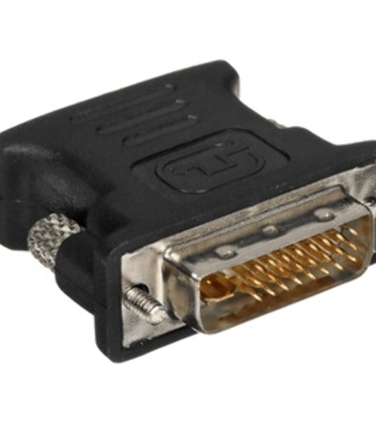 Переходник DVI-VGA Cablexpert A-DVI-VGA-BK, 29M/15F, черный, пакет