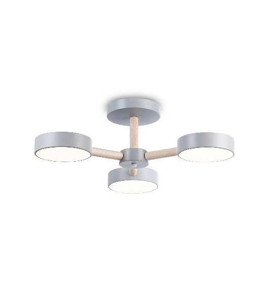 Светильник Ambrella light FL4822/3 GR серый 3000K-6400K 40W D580*160 (ПДУ ИК)