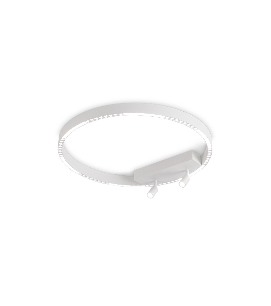 Потолочный светодиодный светильник Ambrella light FL5807/1+2 WH белый 40W 3000K/4200K/6400K D600*95 (без ПДУ)