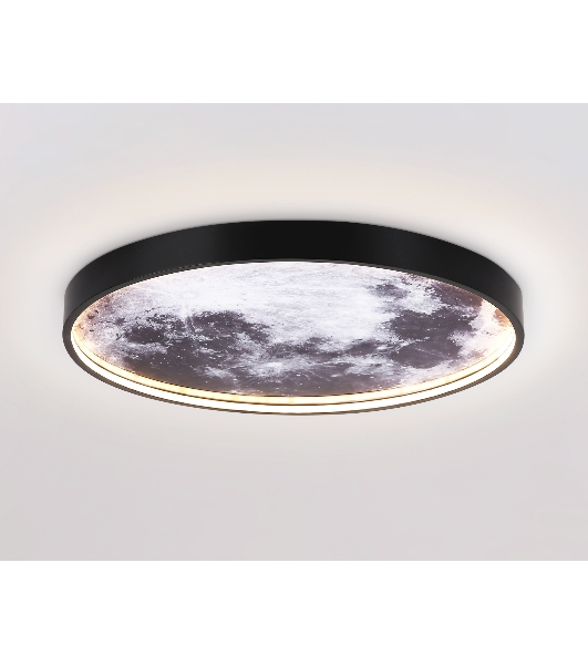Настенно-потолочный светодиодный светильник Ambrella light FW11112 BK черный 25W LED 3000-6400K D400*38