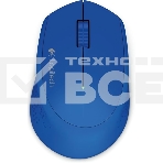 Мышь беспроводная Logitech M280 синий, 1000 dpi, радиоканал, USB, кнопки - 3, фото2