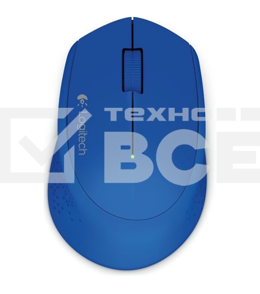Мышь беспроводная Logitech M280 синий, 1000 dpi, радиоканал, USB, кнопки - 3