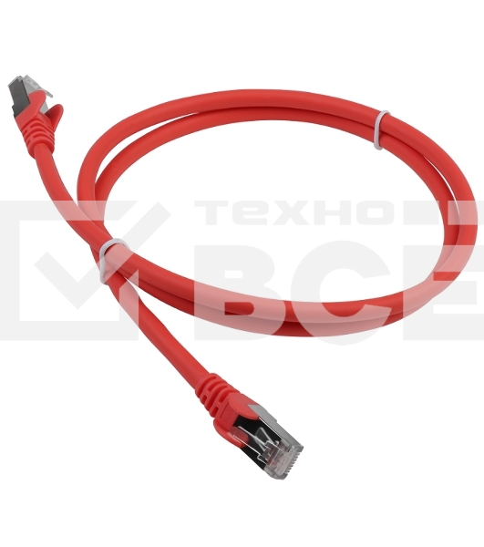 Патч-корд Lanmaster LAN-PC45/S6A-5.0-RD вилка RJ-45-вилка RJ-45 кат.6А 5м красный LSZH