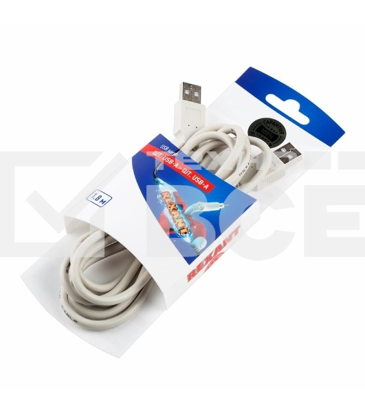 Шнур шт. USB-А - шт. USB-A 1.8M Rexant