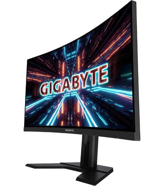 Монитор 27' Gigabyte G27QC A VA 2560x1440, 165 Гц, 1 мс, 16:9, 250 кд/м², HDMI 2.0 (x2), DP 1.2, 3.5 Jack, USB Hub (2x USB 3.0), динамики (2x2 Вт), FreeSync, изогнутый экран (1500R), черный