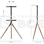 Стойка для ТВ и сенсорных панелей ONKRON TS1220 32