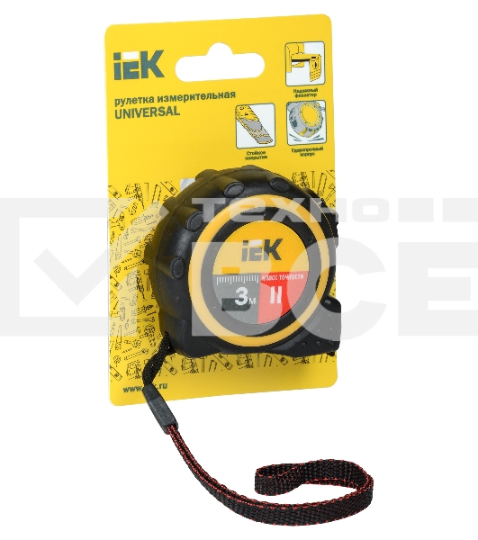 Рулетка измерительная Universal 3м IEK TIR10-1-003