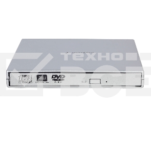 Оптический привод внешний с интерфейсом USB 2.0 Gembird DVD-USB-02-SV пластик, серебро