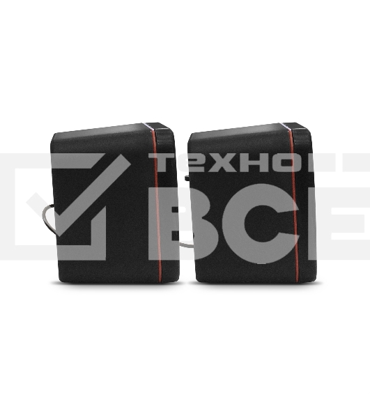 Акустическая система 2.0 ExeGate EX287050RUS Disco 160 (питание USB, 2х3Вт (6Вт RMS), 100-20000Гц, черный)