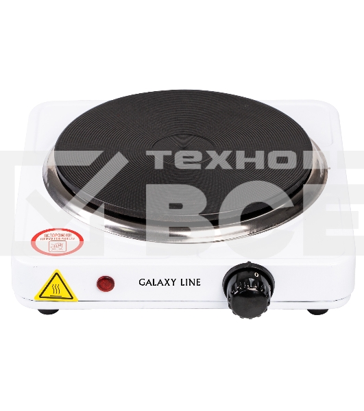 Электрическая плитка Galaxy Line GL 3001, белый, электрическая, 1500 Вт