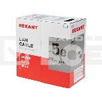 Кабель витая пара Rexant LIGHT U/UTP, категория 5e, ZH нг(А)-HF, 4PR, 24AWG, внутренний, серый, 305 м, фото9