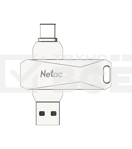 Флеш диск USB Drive Netac U782C NT03U782C-032G-30PN dual USB3.0+TypeC 32GB, retail version