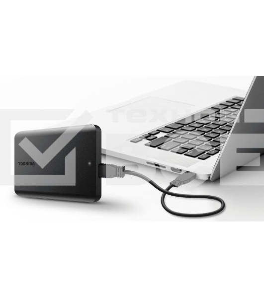 Внешний жесткий диск HDD Toshiba 2TB Canvio Basics HDTB520EK3AA 2.5