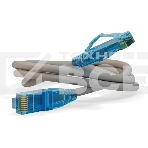 Патч-корд Hyperline PC-LPM-UTP-RJ45-RJ45-C6-5M-LSZH-GY Патч-корд U/­UTP, Cat.6, LSZH, 5 м, серый, фото 1