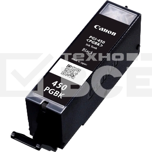 Картридж струйный Canon PGI-450PGBK (6499B001) пигментный черный (15 мл. 300 стр.) для PIXMA iP7240/MG6340/MG5440