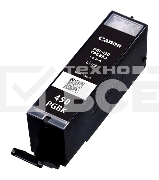Картридж струйный Canon PGI-450PGBK (6499B001) пигментный черный (15 мл. 300 стр.) для PIXMA iP7240/MG6340/MG5440