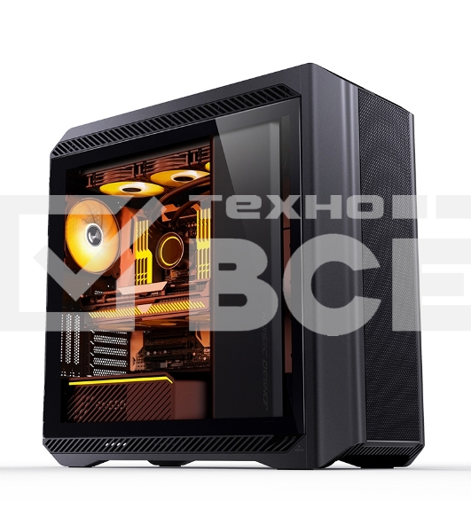 Компьютерный корпус  E-ATX/ JONSBO D500 BK, E-ATX case, 2xU3.0+1xType-C, Combo Audio, 2.0mm aluminium +metal
