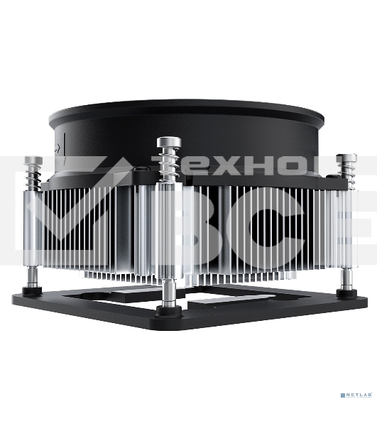 Кулер ID-COOLING DK-19 PWM серебристый/черный 92мм алюминий 2200rpm 26db 4-pin 95W 55мм