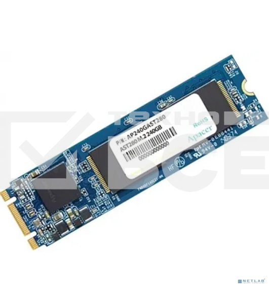 Накопитель SSD Apacer AST280, 240Gb, M.2 2280, SATA III, R/W 520/495
