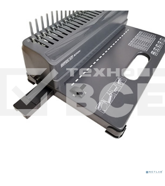 Переплетчик Office Kit B2112N A4/перф.12л.сшив/макс.450л./пластик.пруж. (4.5-51мм)