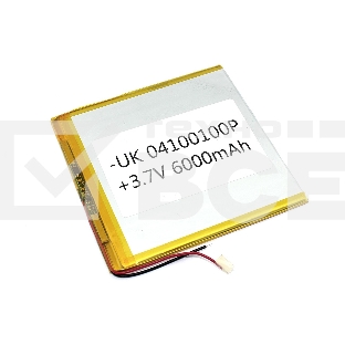 Аккумулятор Li-Pol (батарея) 4*100*100мм 2pin 3.7V/6000mAh