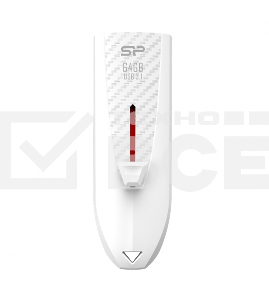 Флешка USB Silicon Power R/W 64Gb Blaze B25 SP064GBUF3B25V1W USB3.0 белый