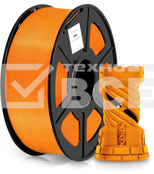 Пластик для принтера 3D Cactus CS-3D-TPU-0.8KG-ORANGE TPU d1.75мм 0.8кг 1цв.