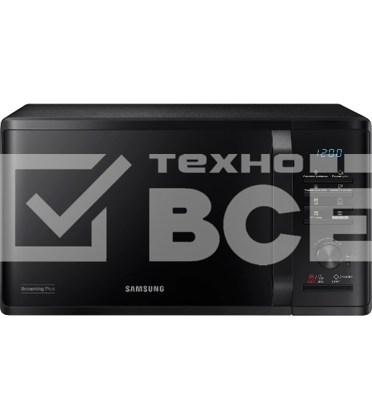 Микроволновая печь Samsung MG23K3515AK черный 23л 800Вт  поворотный механизм, кнопки