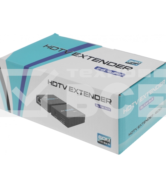 Адаптер аудио-видео Premier 5-877 HDMI (f)/RJ45 черный