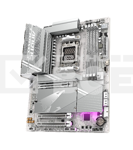 Материнская плата Gigabyte X870 AORUS ELITE WIFI7 ICE, AM5, AMD X870, 4xDDR5, 4xSATA, 4xM.2, 1xPCI-E 5.0 x16, 1xPCI-E 4.0 x4, 1xPCI-E 3.0 x2, 1xHDMI, 1x 2.5Gb LAN, 2xUSB-C 4.0, 2xUSB 3.2 Gen 2, 4xUSB 3.2 Gen 1, 4xUSB 2.0, 2x3.5 мм, 7.1, ATX