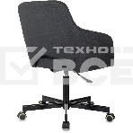 Кресло офисное Бюрократ CH-380M черный, эко.кожа, крестов. металл, фото8