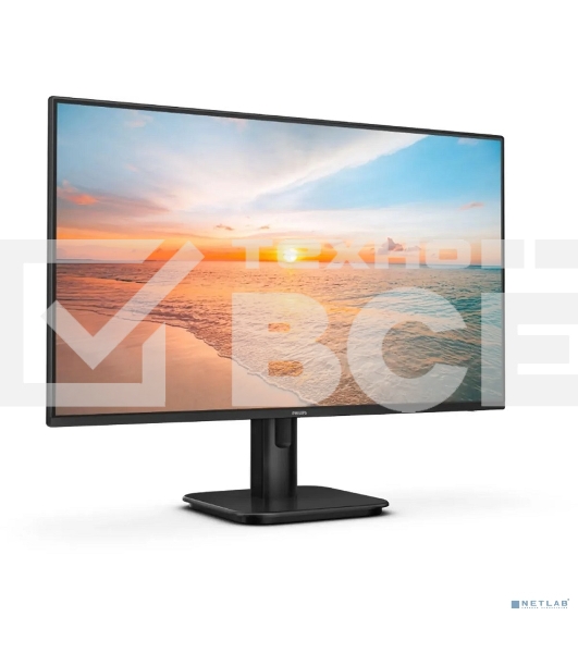 Монитор 23.8' Philips 24E1N1200A IPS 1920x1080, 120 Гц, 4 мс, 16:9, 300 кд/м², HDMI 1.4, DP 1.2, VGA, 3.5 мм, динамики (2x2 Вт), черный