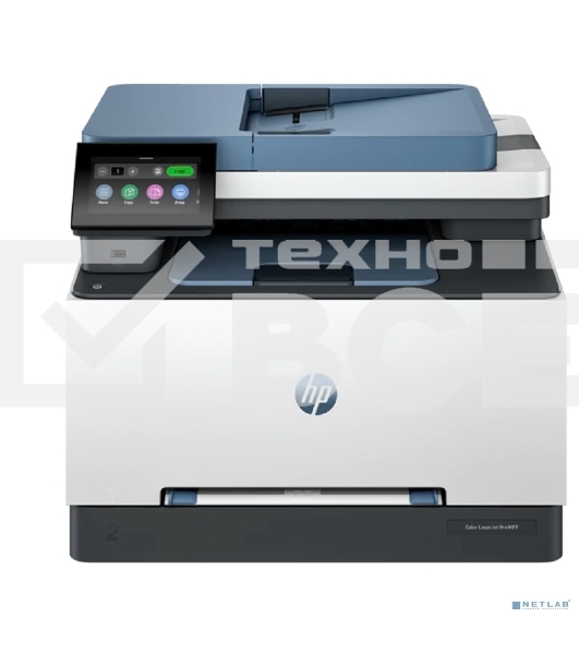 МФУ лазерный HP Color LaserJet Pro MFP 3303fdn, A4, цветной, печ. до 25 стр/мин., скан. до 19/8 стр/мин., 600х600 dpi (печ.), 1200x1200 dpi (скан.), USB, Ethernet (RJ-45)