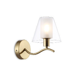 Настенный светильник Ambrella light LH57095 BS/FR латунь/белый матовый E14 max 40W 230*140*200