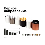 Насадка для корпуса светильника N6121 PBK черный полированный D60*H32mm Out10mm MR16, фото4