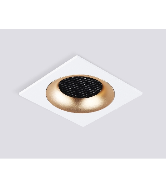 Светильник встраиваемый Ambrella light TN102728 WH/GD белый/золото GU5.3 92*92*23