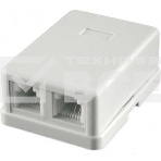 Розетка RJ-11 Двухпортовая, 2х6р4с, фото2