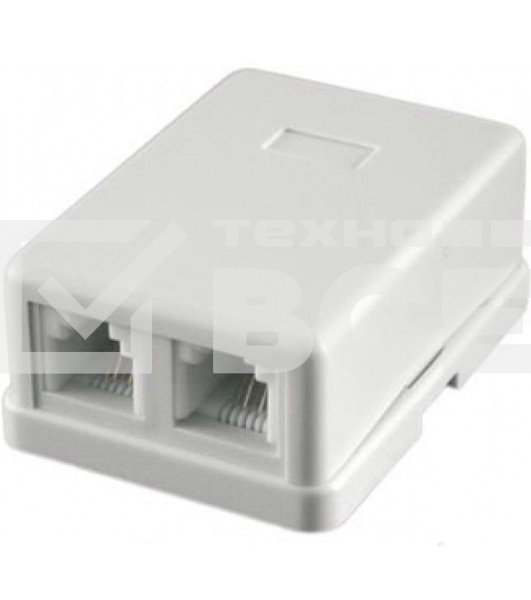 Розетка RJ-11 Двухпортовая, 2х6р4с