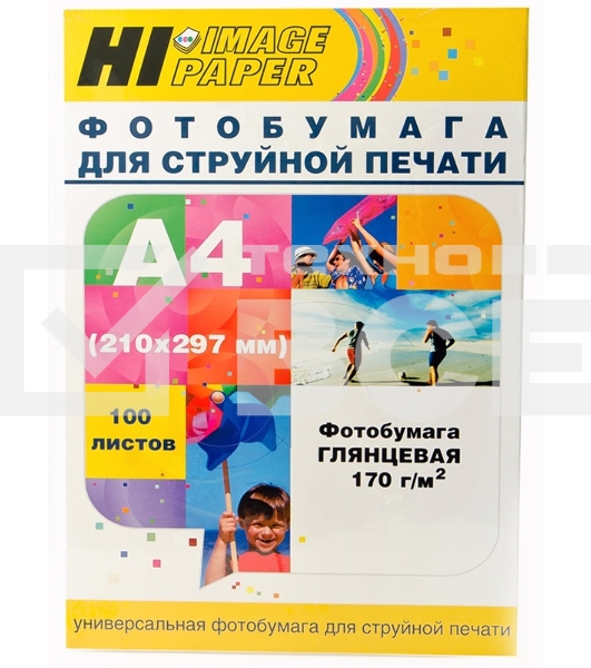 Бумага Hi-Black A21061 Фотобумага глянцевая односторонняя (Hi-image paper) A4, 170 г/м, 100 л. (H170-A4-100)