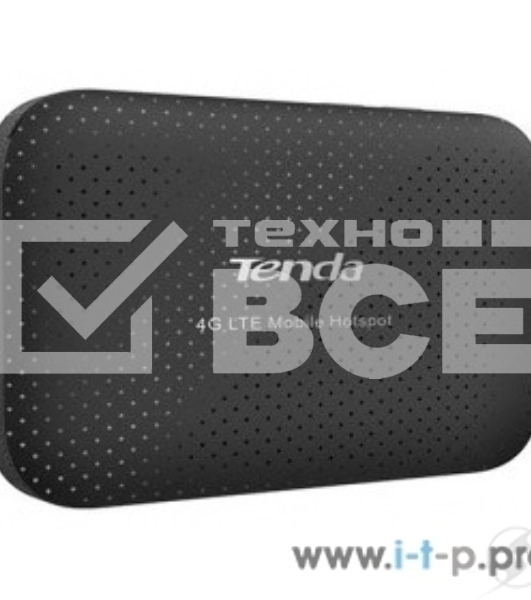 Мобильный роутер Tenda 4G185 4G LTE, встроенная батарея 2100 мАч; поддержка карт памяти до 32Гб