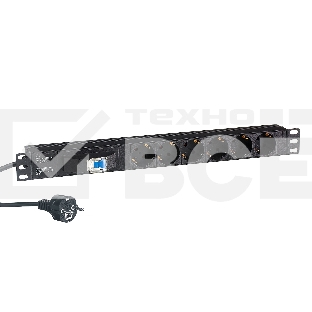Блок розеток горизонтальный ExeGate ServerPro PDU-19H610 Al-6S-EU2.5-1P, 19